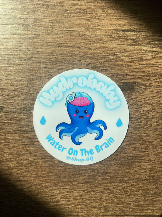 Hydro-Baby Blue Octopus Sticker