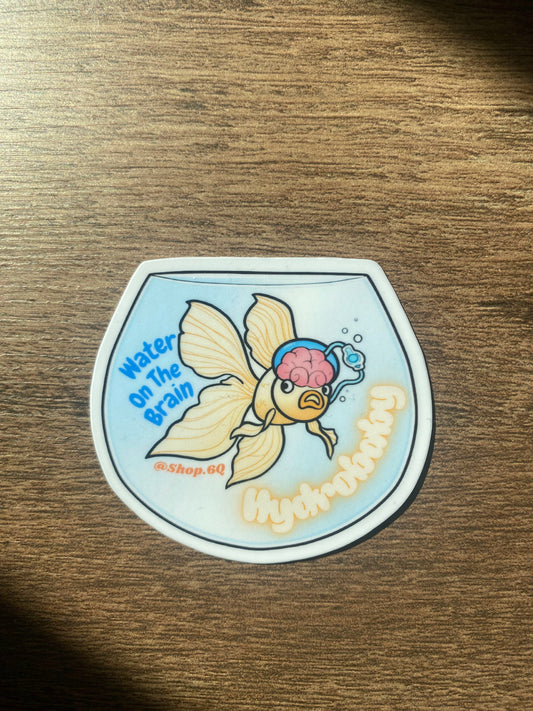Goldy the fish Sticker